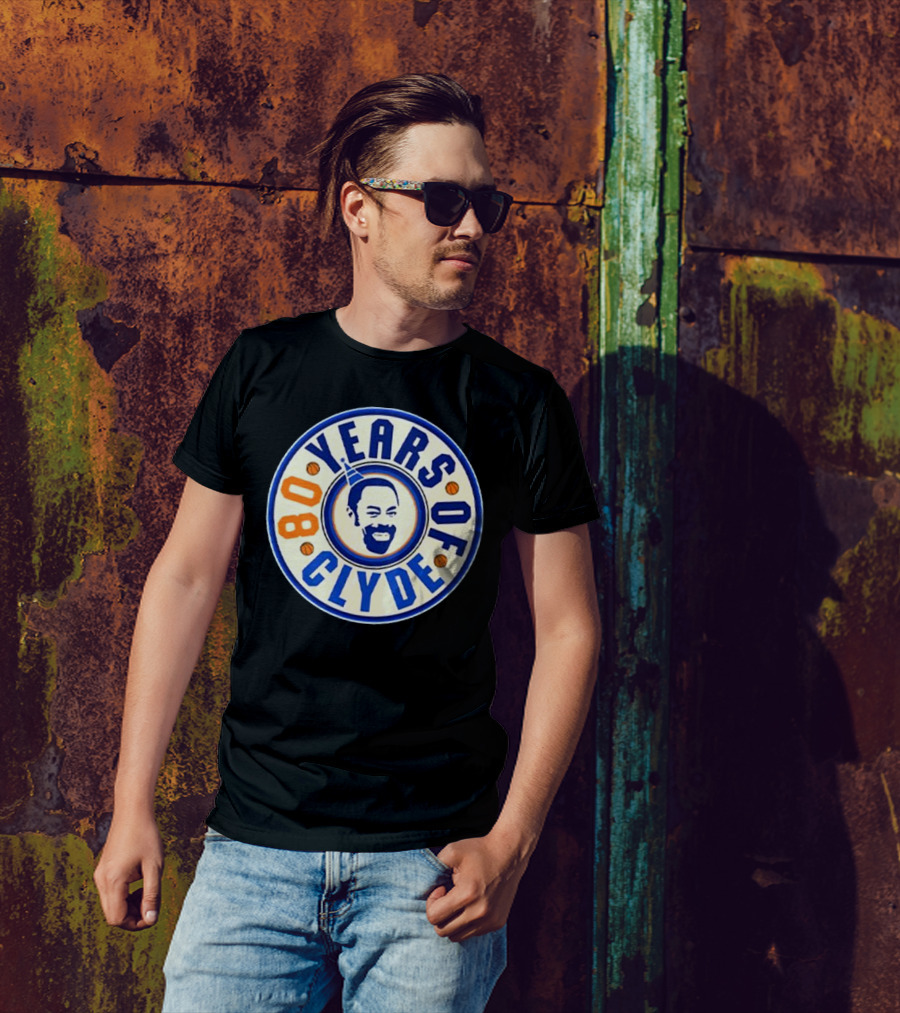 80 Years Of Clyde Walt Frazier Basketball Legacy T-Shirt