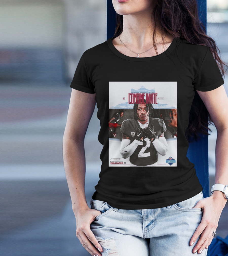 Lucas Oil Stadium NFL Combine Invite Kyle Williams Washington State Cougars Indianapolis 2025 T-Shirt