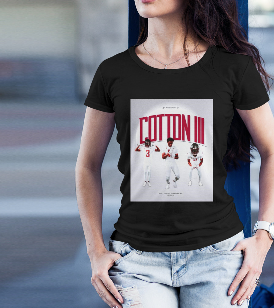 Washington State Cougars Football Tyrone Cotton III Welcome To The Palouse T-Shirt