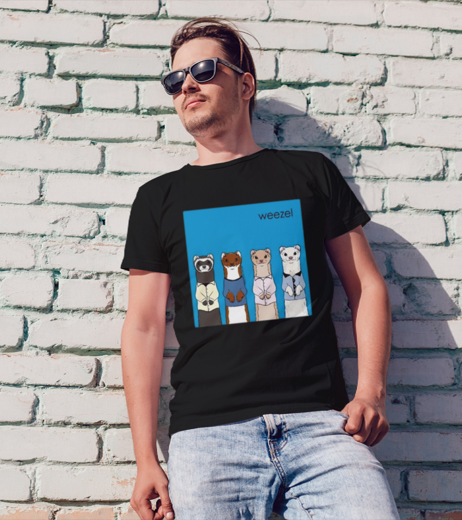 Weezel Weasel In Colorful Outfits Quartet T-Shirt