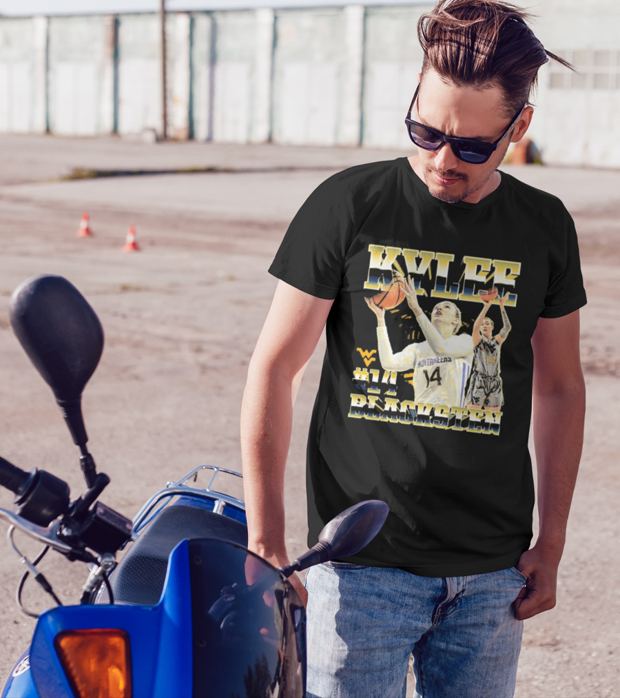 West Virginia Mountaineers Basketball Kylee Blacksten #14 T-Shirt
