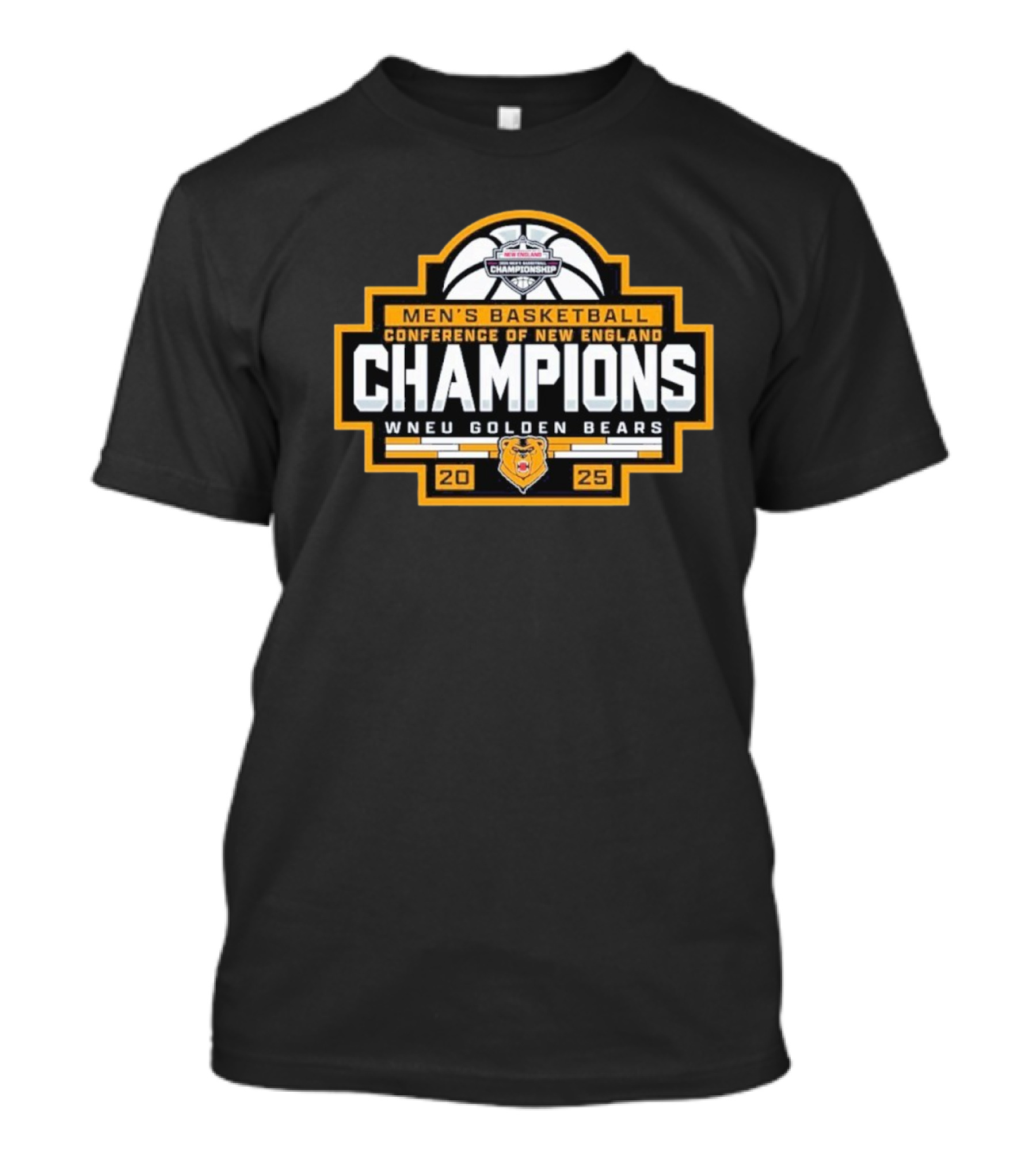 Men's Basketball Champions WNEU Golden Bears 2025 Conference Of New England T-Shirt