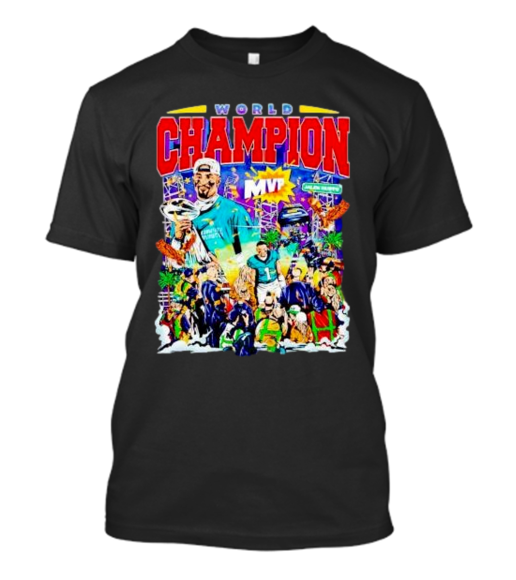 World Champion MVP Jalen Hurts Philadelphia Eagles T-Shirt