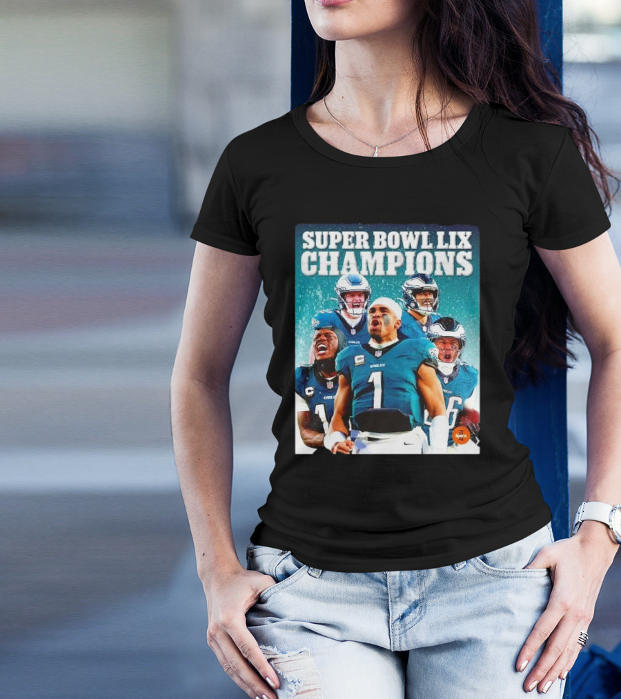 Super Bowl LIX Champions World Champs Philadelphia Eagles T-Shirt