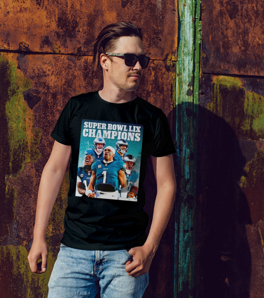 Super Bowl LIX Champions World Champs Philadelphia Eagles T-Shirt