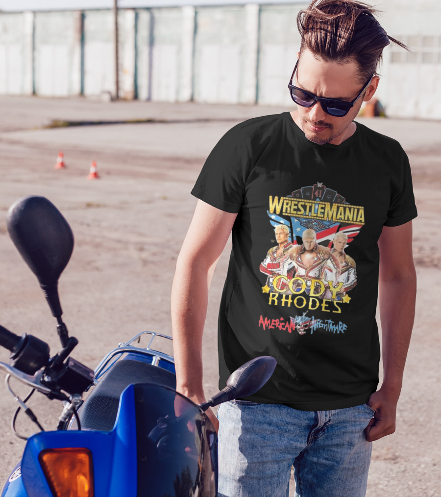 Wrestlemania 41 Cody Rhodes American Nightmare Vegas 2025 T-Shirt