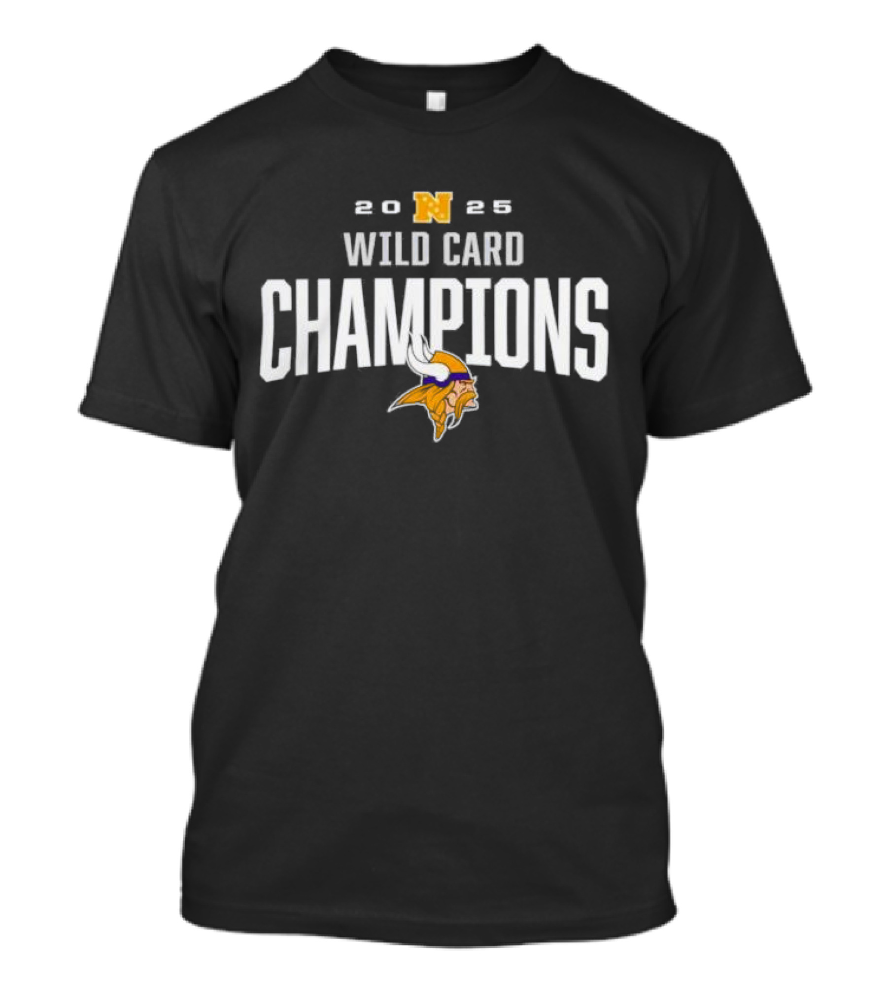 2025 Wild Card Champions Minnesota Vikings T-Shirt