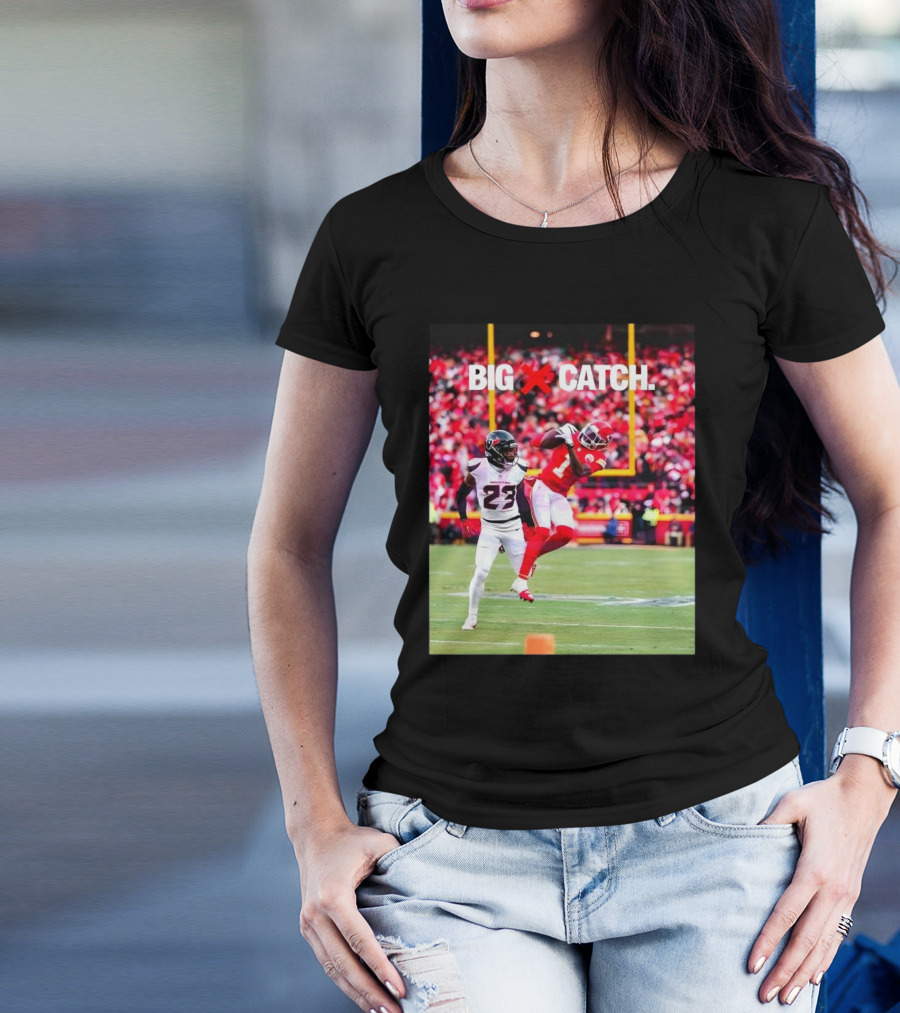 "Xavier Worthy Big Catch Kansas City Chiefs Vs Houston Texans 2025" T-Shirt