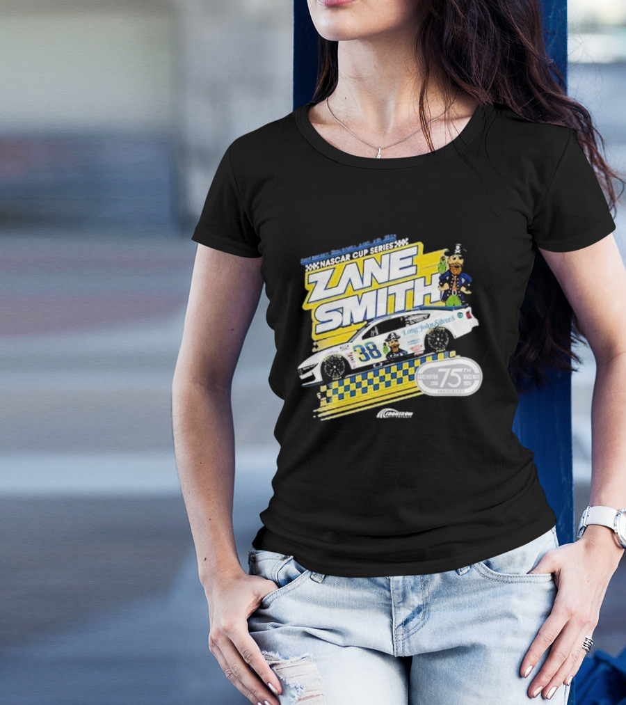 NASCAR Cup Series Zane Smith Long John Silver’s Car 75th Race 38 T-Shirt