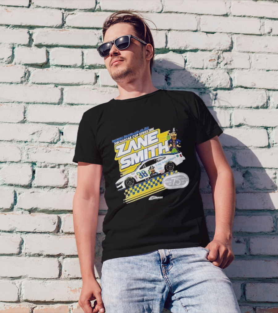 NASCAR Cup Series Zane Smith Long John Silver’s Car 75th Race 38 T-Shirt