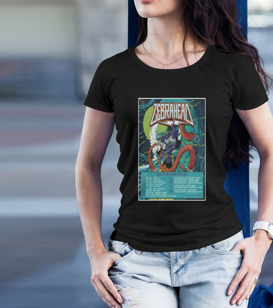 Zebrahead Ride Or Die Summer Tour 2025 Leeds Rotterdam Meerhout Rimini Brno T-Shirt