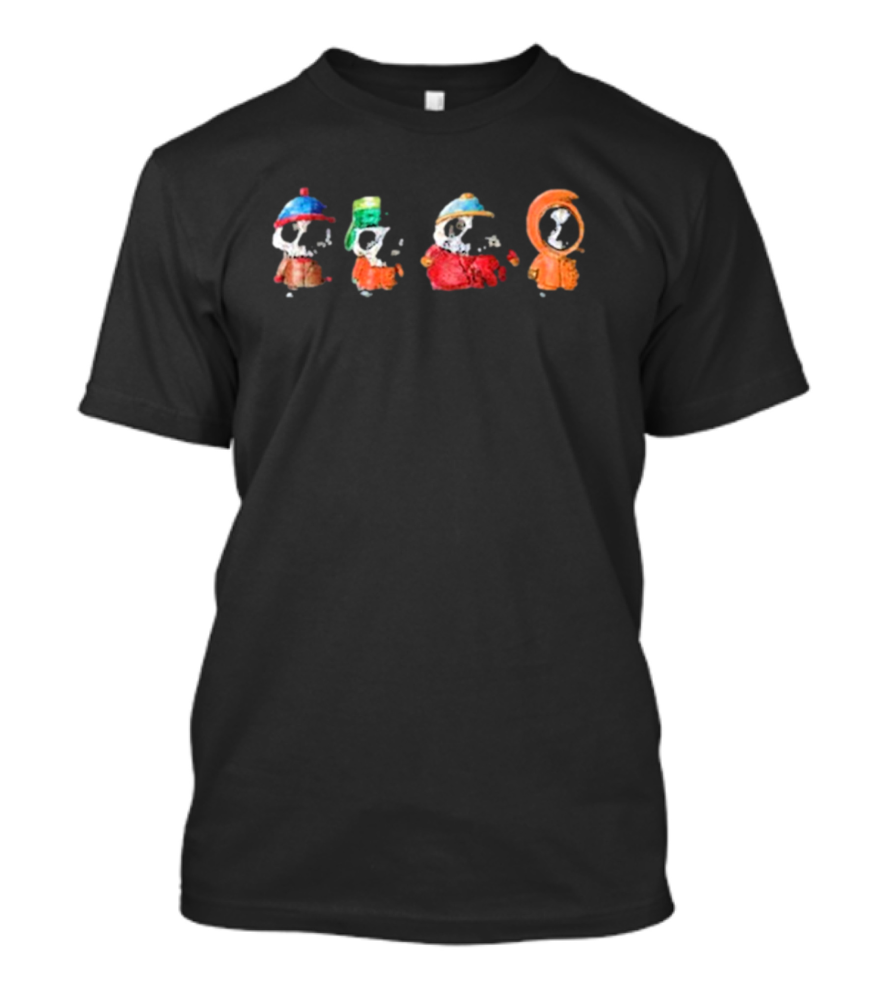 Zero Skateboards Southpark Skeleton Characters T-Shirt