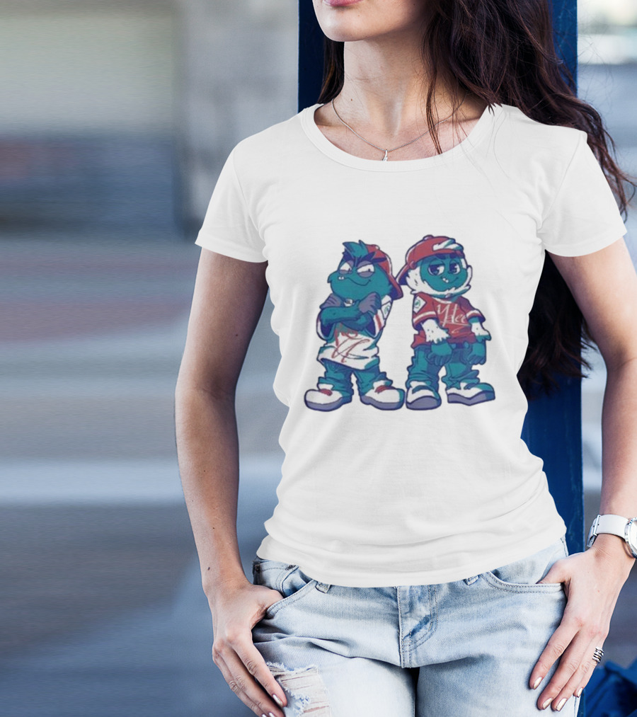 2 Kewl 4 School April Fools 2025 Hip Hop Cartoon Characters In Caps And Sneakers T-Shirt