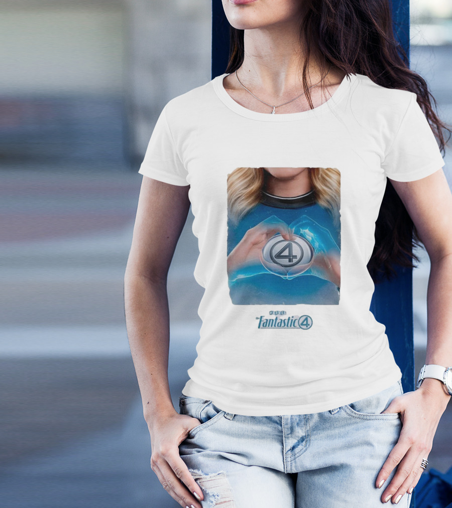 Invisible Woman Marvel Studios Fantastic 4 Emblem T-Shirt