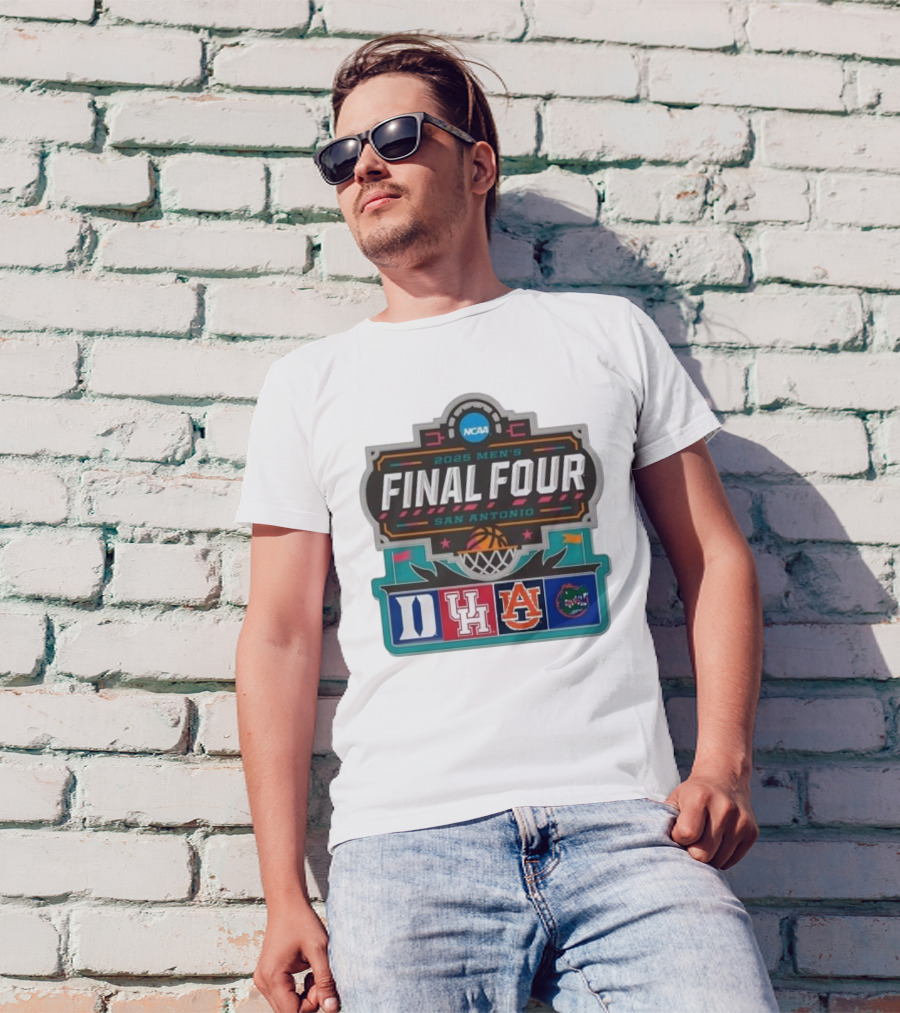 2025 NCAA Men's Final Four San Antonio Duke Houston Auburn Florida Gators T-Shirt