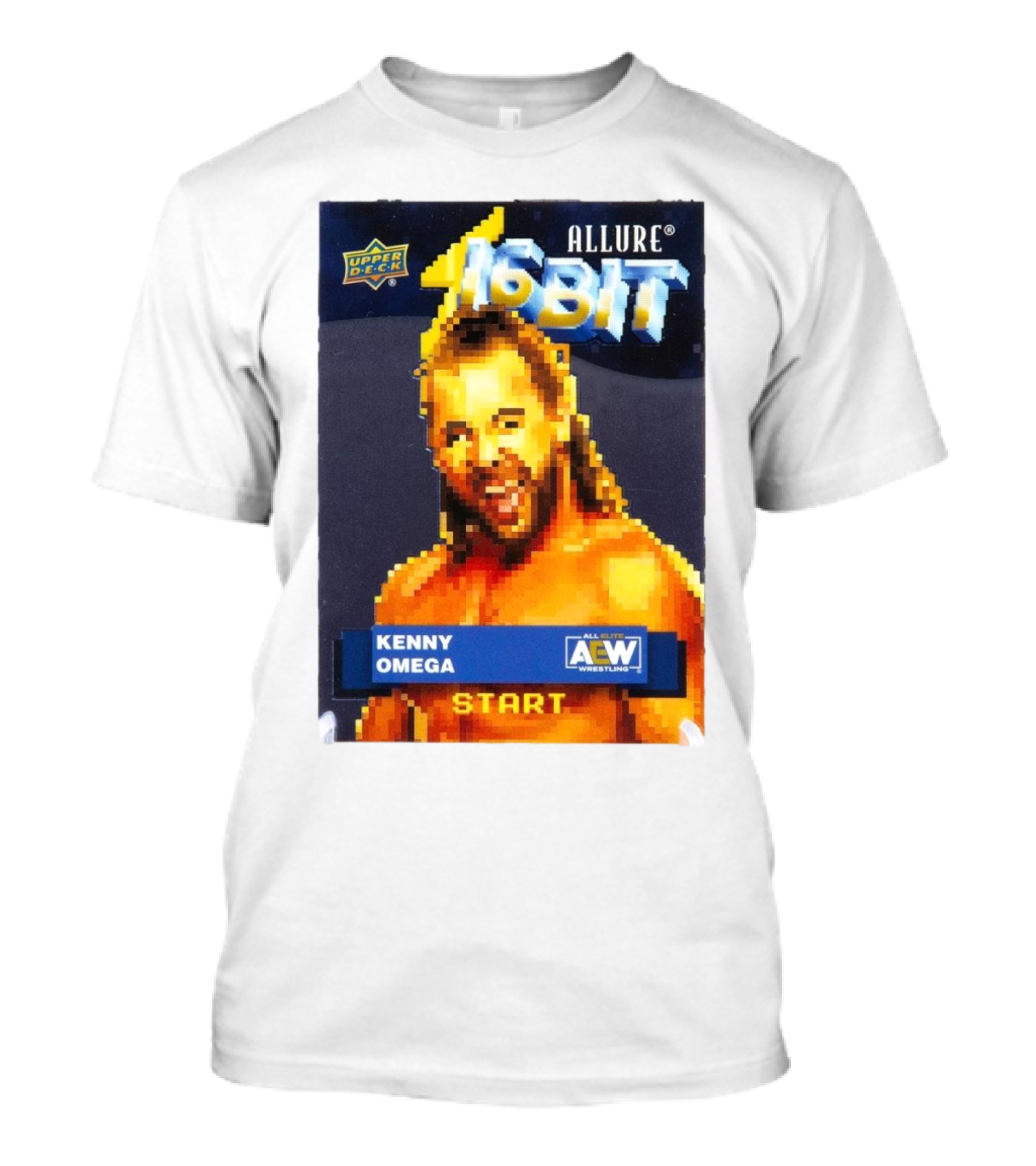 Upper Deck Allure 16-Bit Kenny Omega AEW Wrestling Start T-Shirt