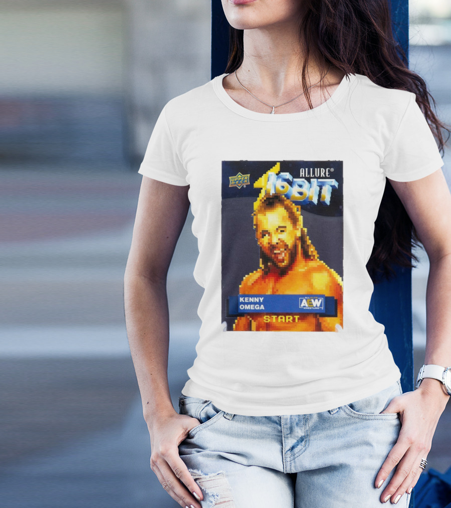 Upper Deck Allure 16-Bit Kenny Omega AEW Wrestling Start T-Shirt