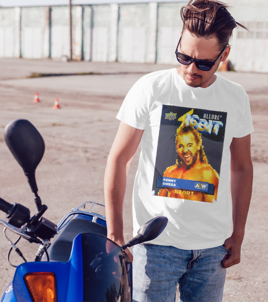 Upper Deck Allure 16-Bit Kenny Omega AEW Wrestling Start T-Shirt