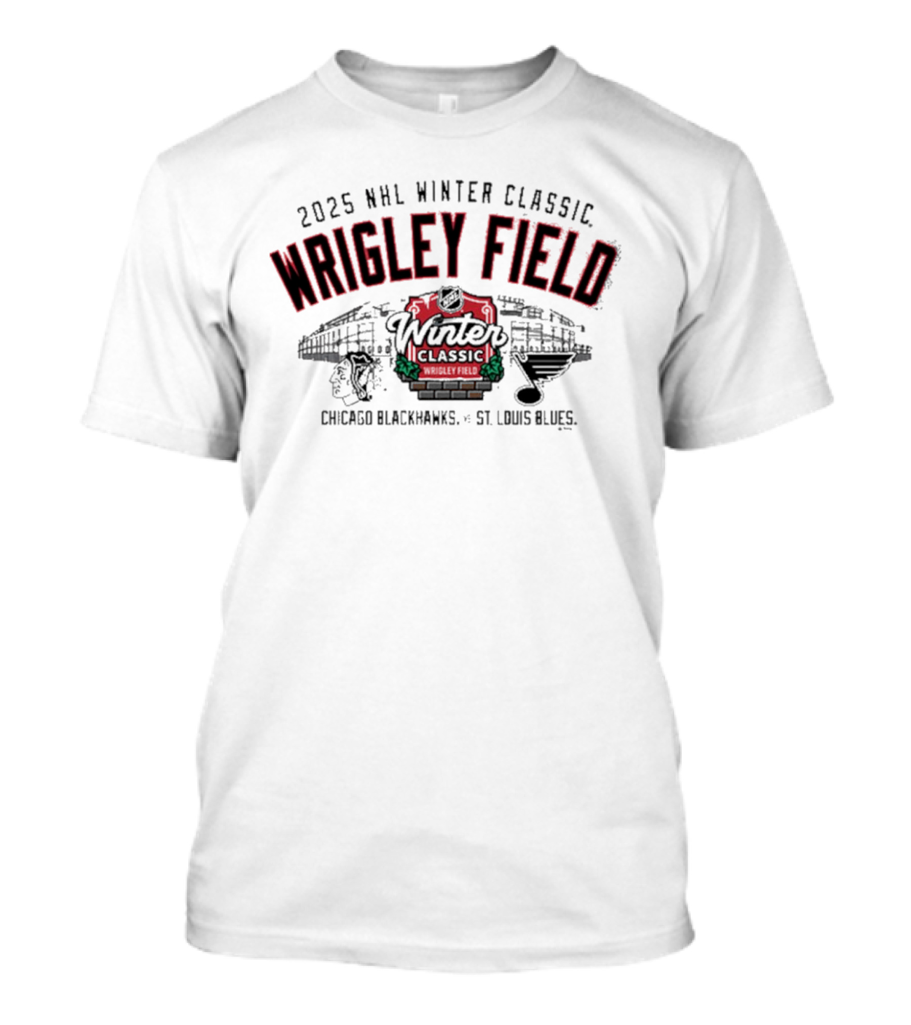 2025 NHL Winter Classic Wrigley Field Chicago Blackhawks St. Louis Blues T-Shirt