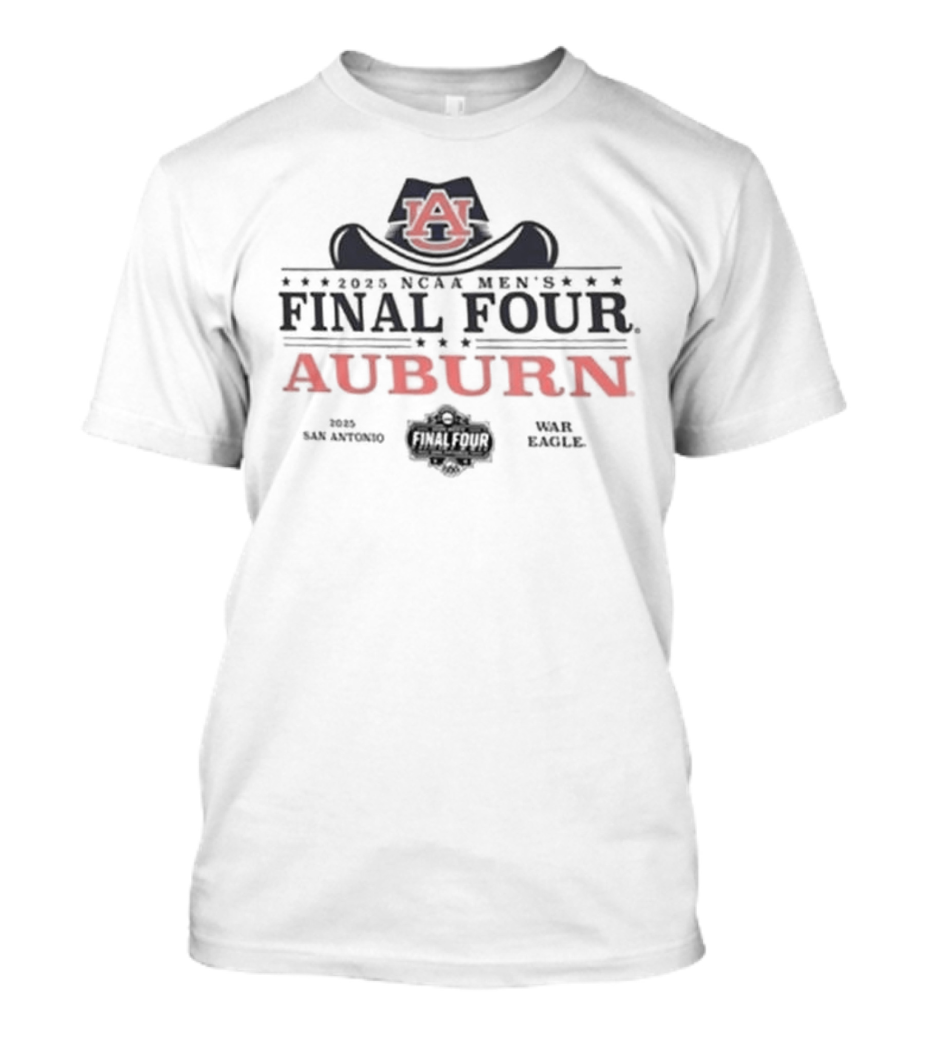2025 Auburn Final Four Cowboy Hat T-Shirt