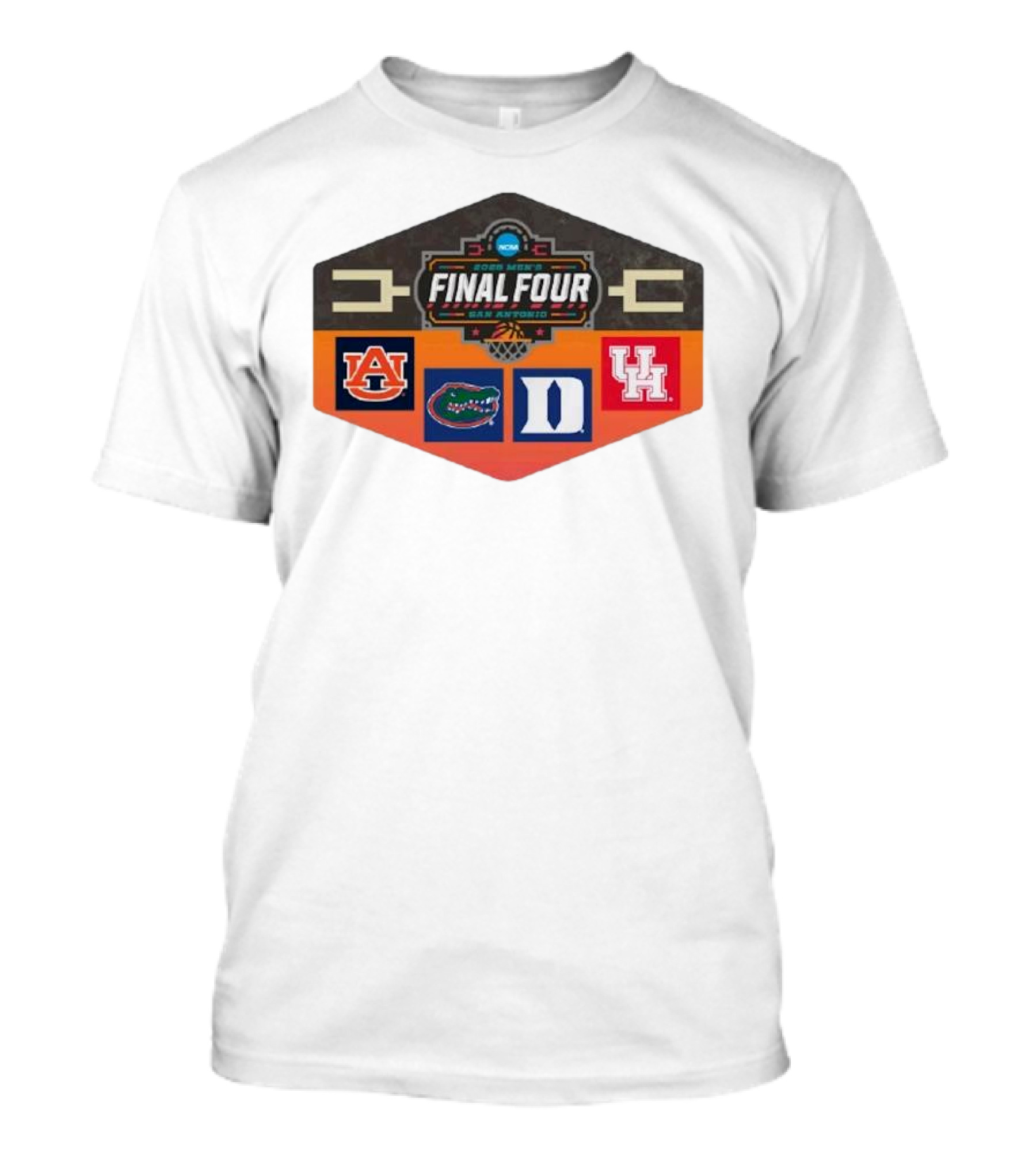 2025 NCAA Men's Final Four San Antonio Auburn Florida Duke Houston T-Shirt