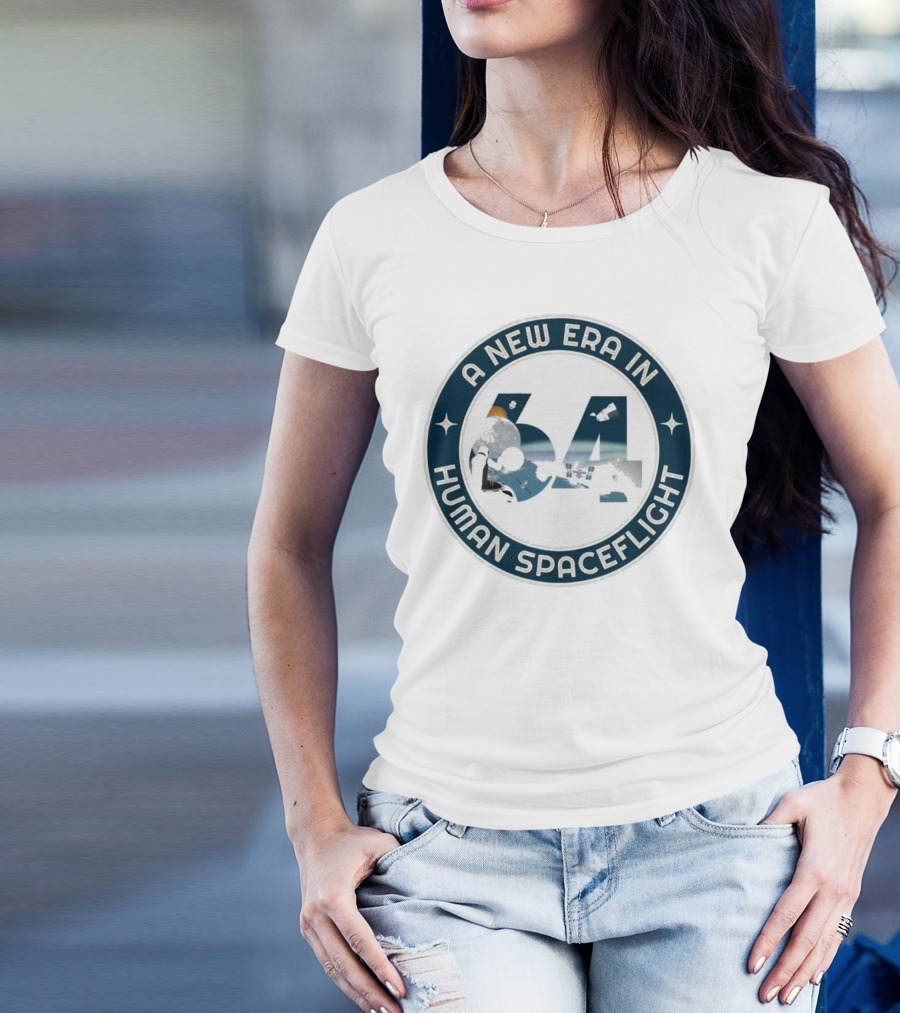 A New Era In Human Spaceflight 64 Astronaut Moon Exploration T-Shirt