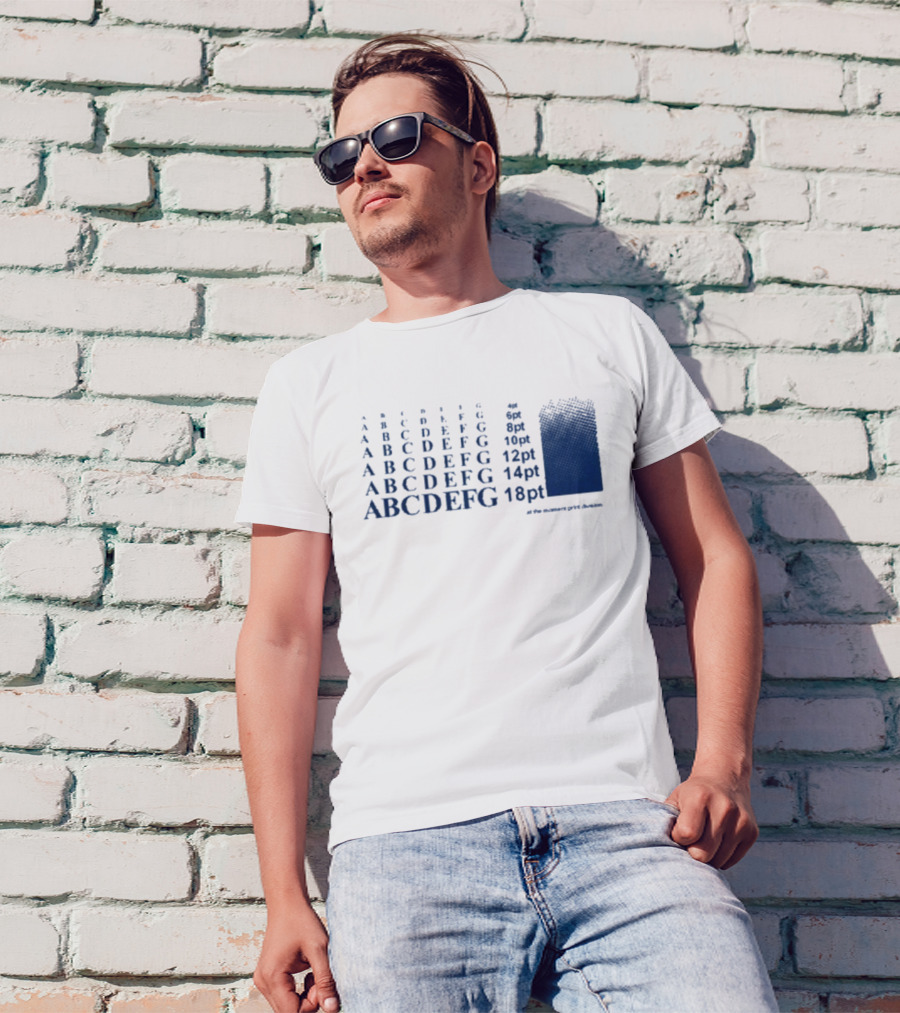 Abcdefg 6pt 8pt 10pt 12pt 14pt 18pt At The Moment PxFx Chameleon T-Shirt