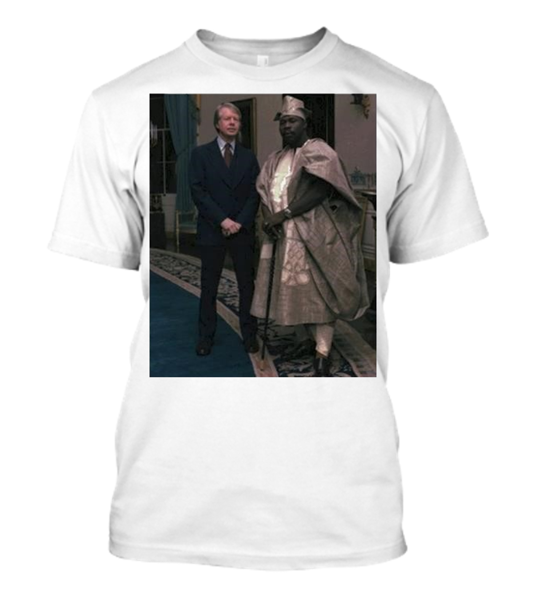 Aficionado Jimmy Carter Nigeria President Meeting Image T-Shirt