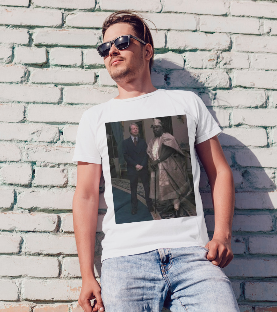 Aficionado Jimmy Carter Nigeria President Meeting Image T-Shirt