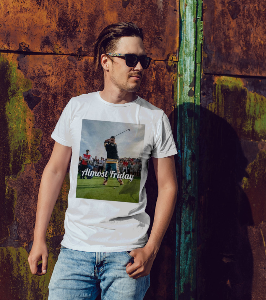 Almost Friday Happy Gilmore Golf Swing Scene T-Shirt