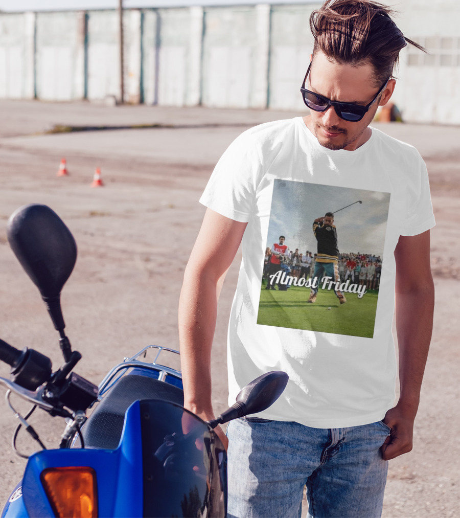 Almost Friday Happy Gilmore Golf Swing Scene T-Shirt
