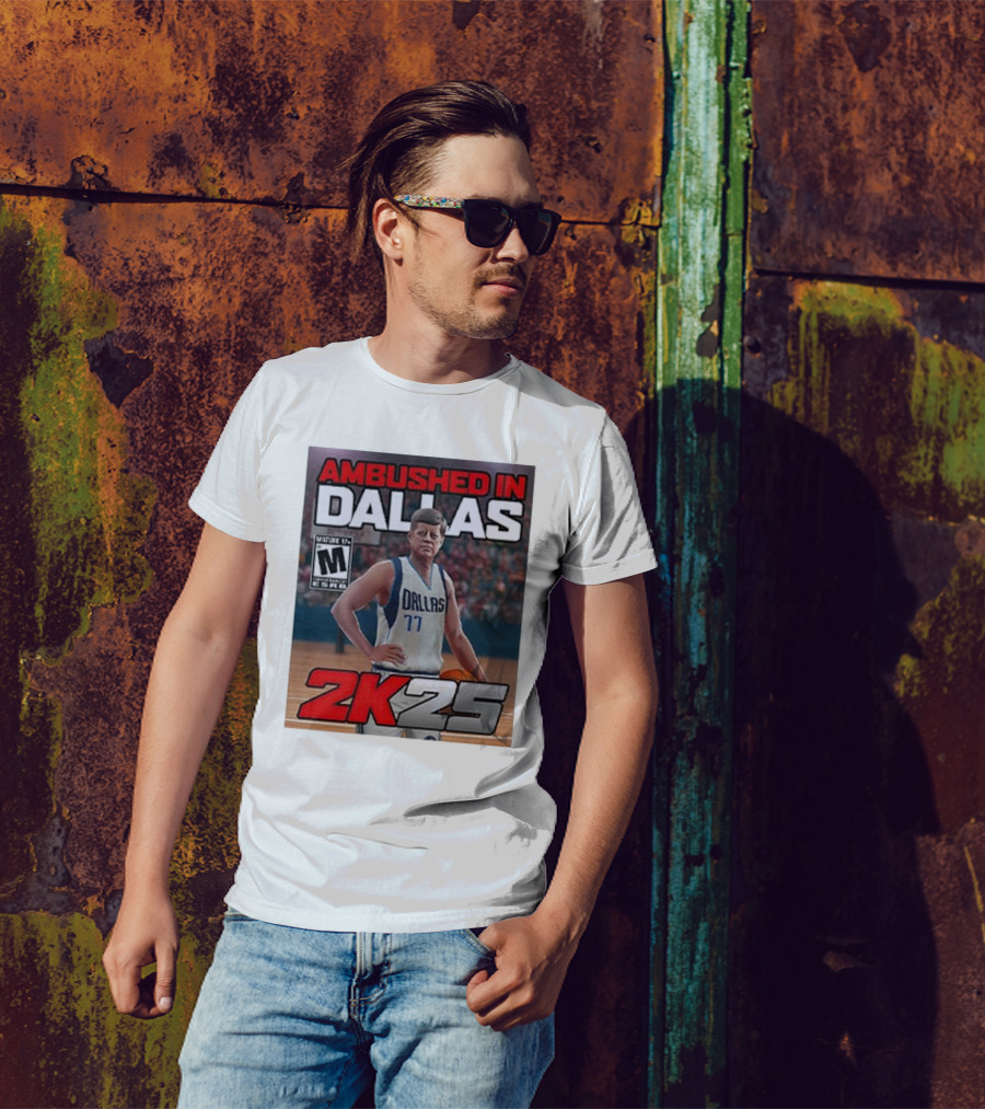Ambushed In Dallas 2k25 JFK Basketball Parody T-Shirt
