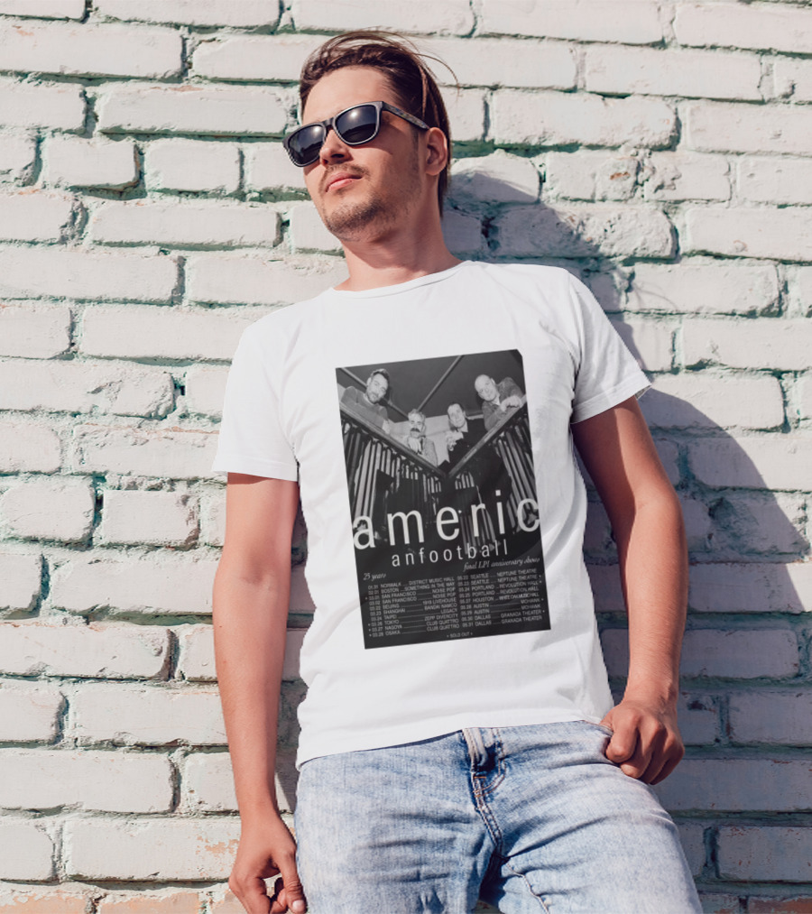 Americ Anfootball 25 Years Final LP1 Anniversary Shows 2025 Tour Dates T-Shirt