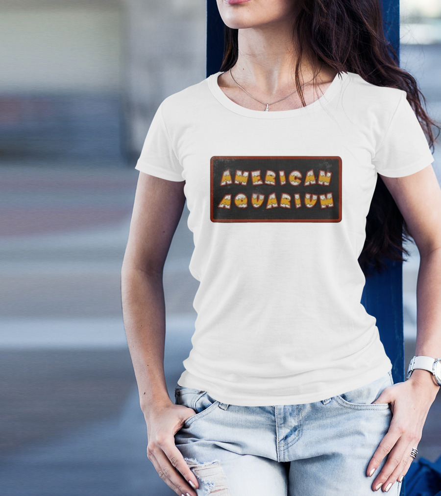 American Aquarium Vintage Aesthetic Letters T-Shirt