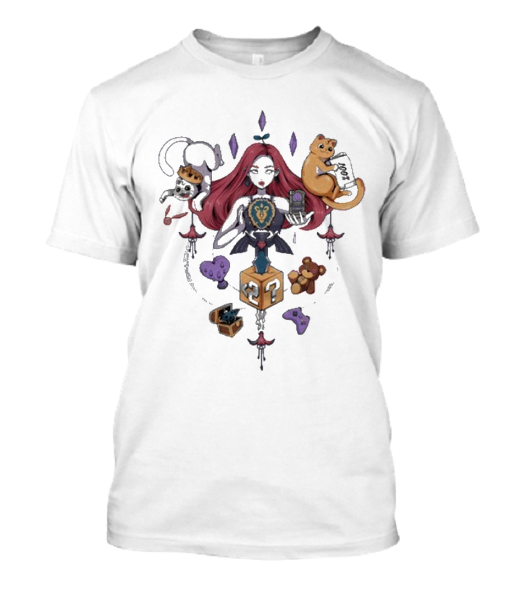 Anniefuchsia 10 Years Anniversary Gaming Iconic Symbols Celebration T-Shirt