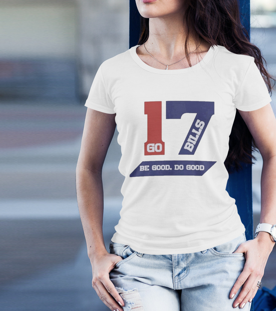 Awesome Josh Allen MVP Go Bills 17 Be Good Do Good God Bless T-Shirt