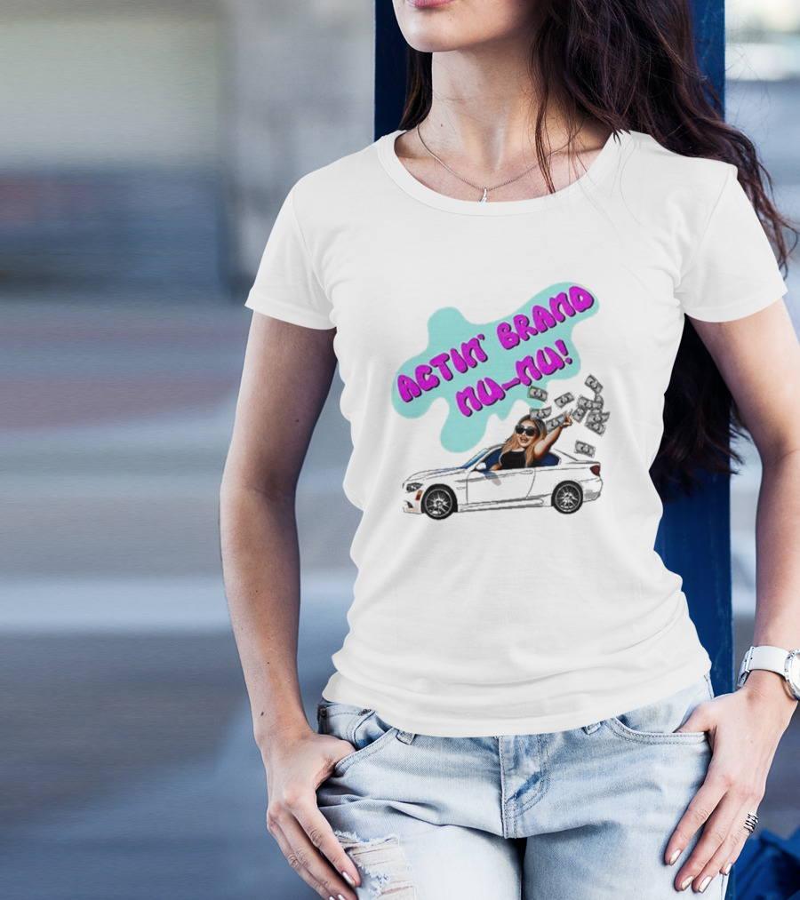 Actin' Brand Nu-Nu 2025 Convertible Car Scene T-Shirt