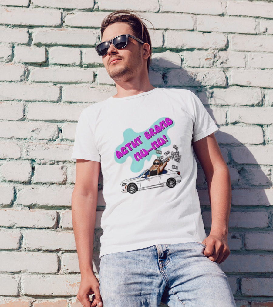 Actin' Brand Nu-Nu 2025 Convertible Car Scene T-Shirt