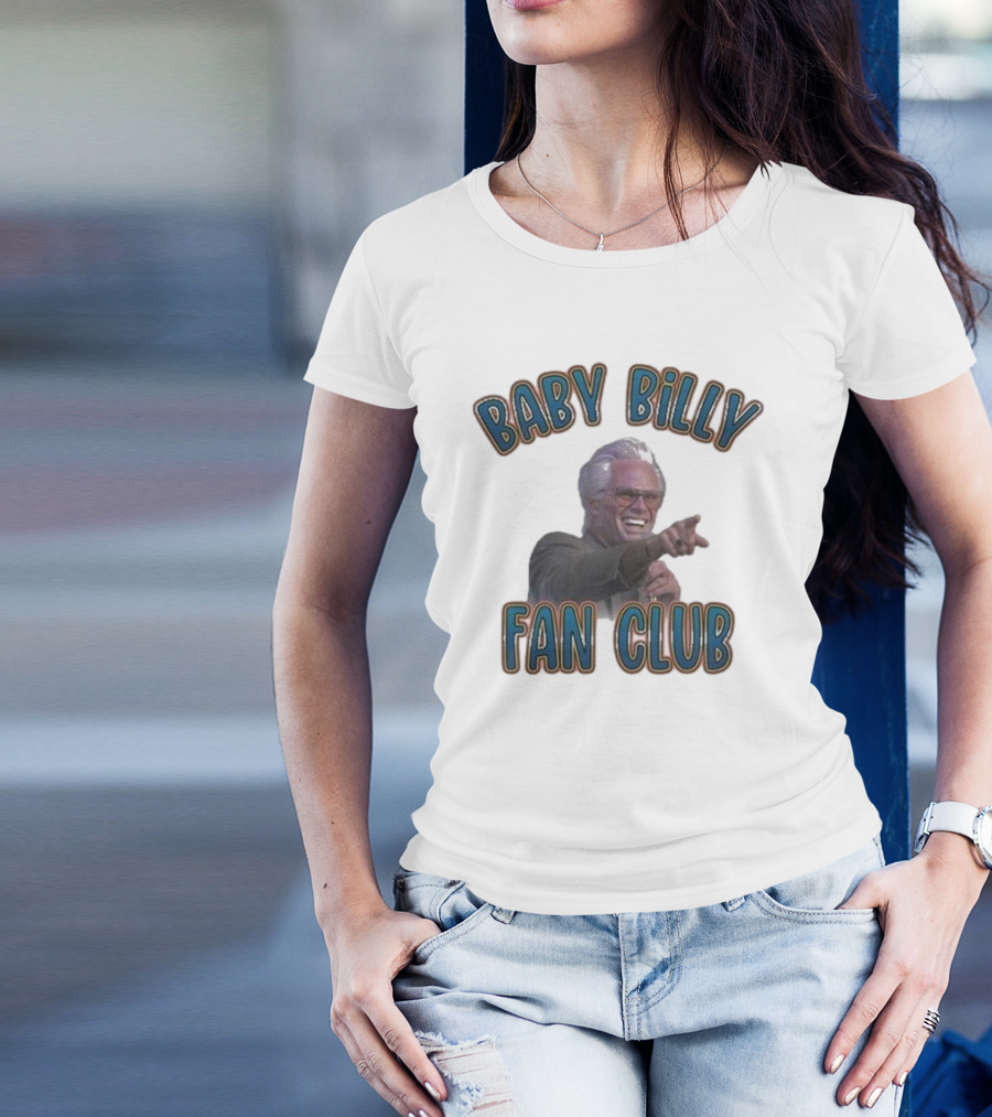 Baby Billy Fan Club Custom Printed Vintage Style T-Shirt