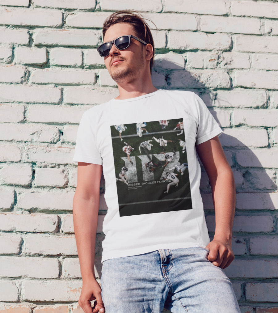 Atlanta Falcons 117 Missed Tackles Forced Most In The NFL According To NGS T-Shirt
