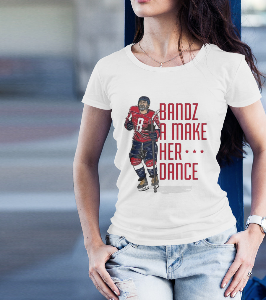 Bandz A Make Her Dance Ice Hockey 8 Stars T-Shirt