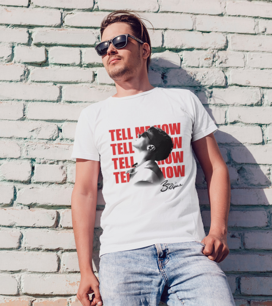 Ben Rodrigues Tell Me How Afro Silhouette And Red Text T-Shirt