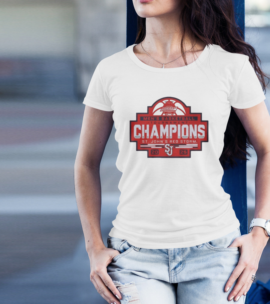 Big East Men's Basketball Tournament Champions St. John's Red Storm 2025 T-Shirt