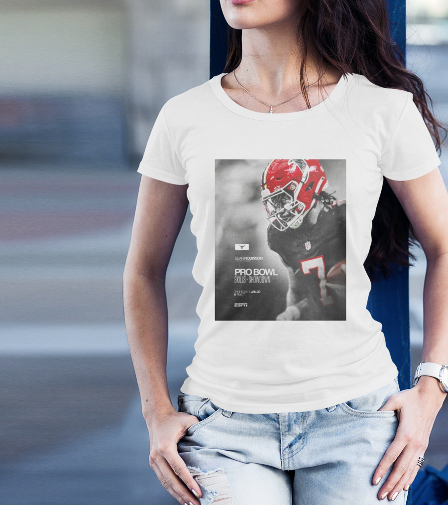 Bijan Robinson Atlanta Falcons Pro Bowl Skills Showdown Jan 30 2025 ESPN T-Shirt