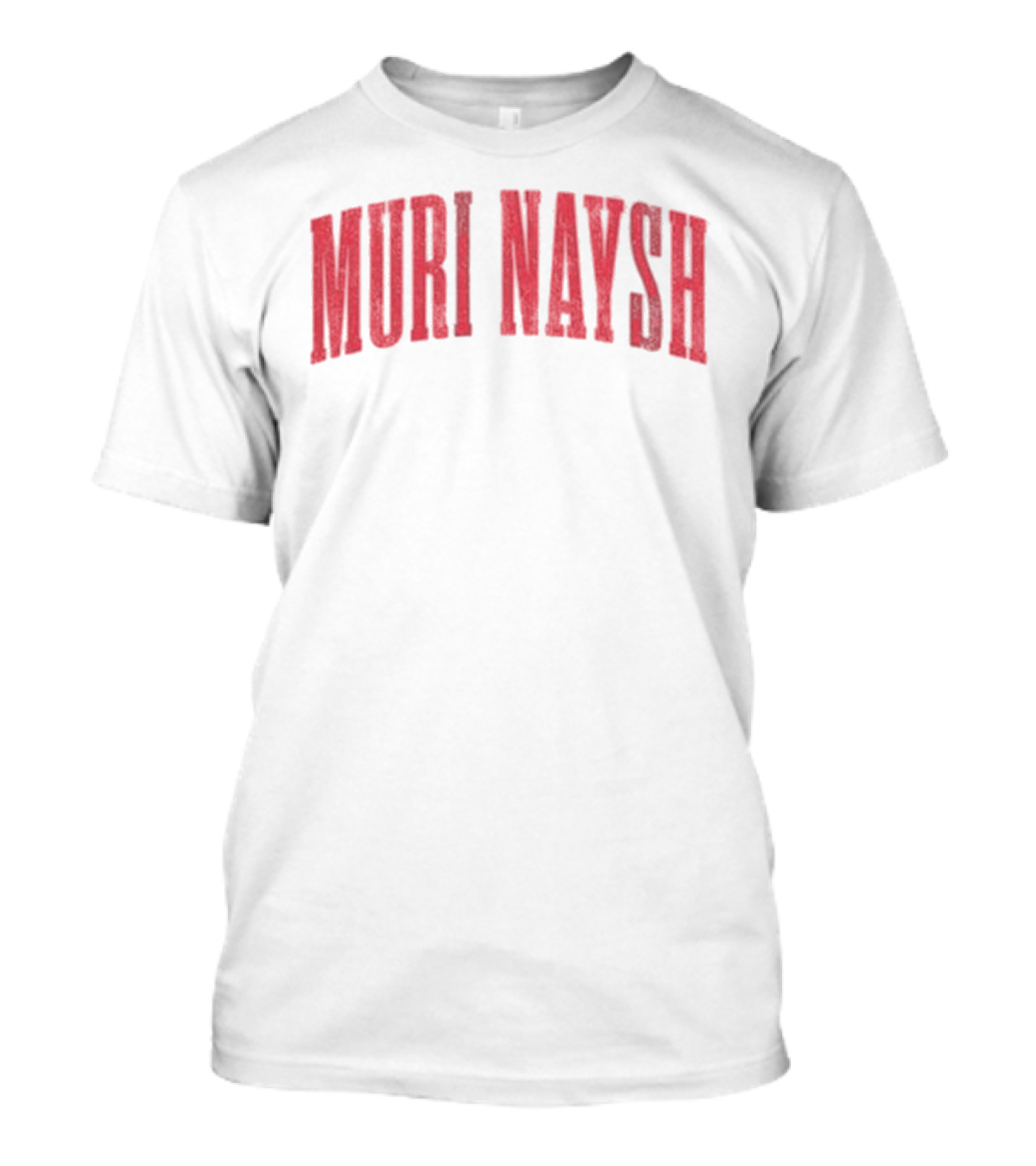Bilmuri Muri Naysh 2025 Bold Arch Red Text T-Shirt