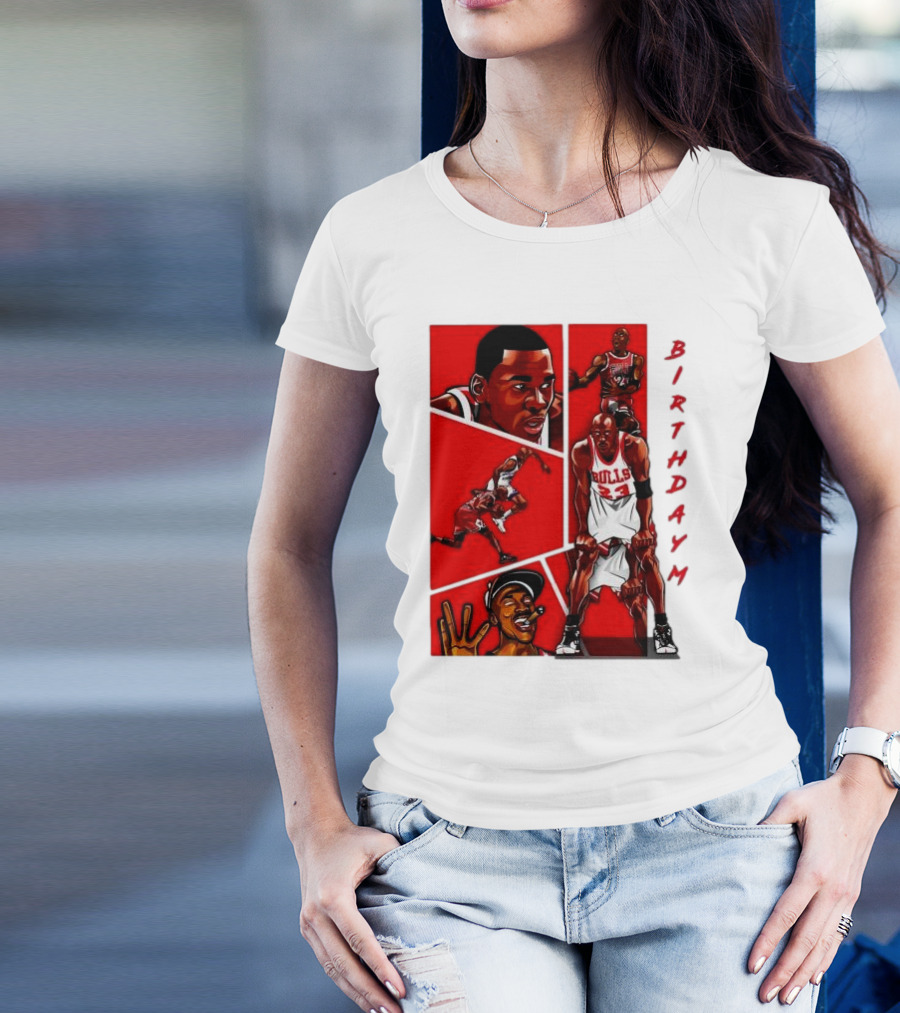Birthday MJ Chicago Bulls Basketball Legends T-Shirt