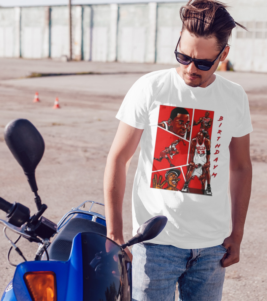 Birthday MJ Chicago Bulls Basketball Legends T-Shirt