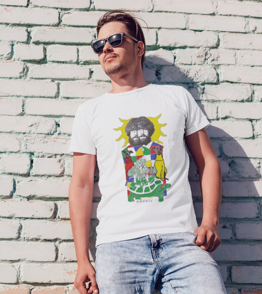 JW Francis Born Losers Records Sunburst Patchwork Dogs And Tortoise MMXXIV T-Shirt