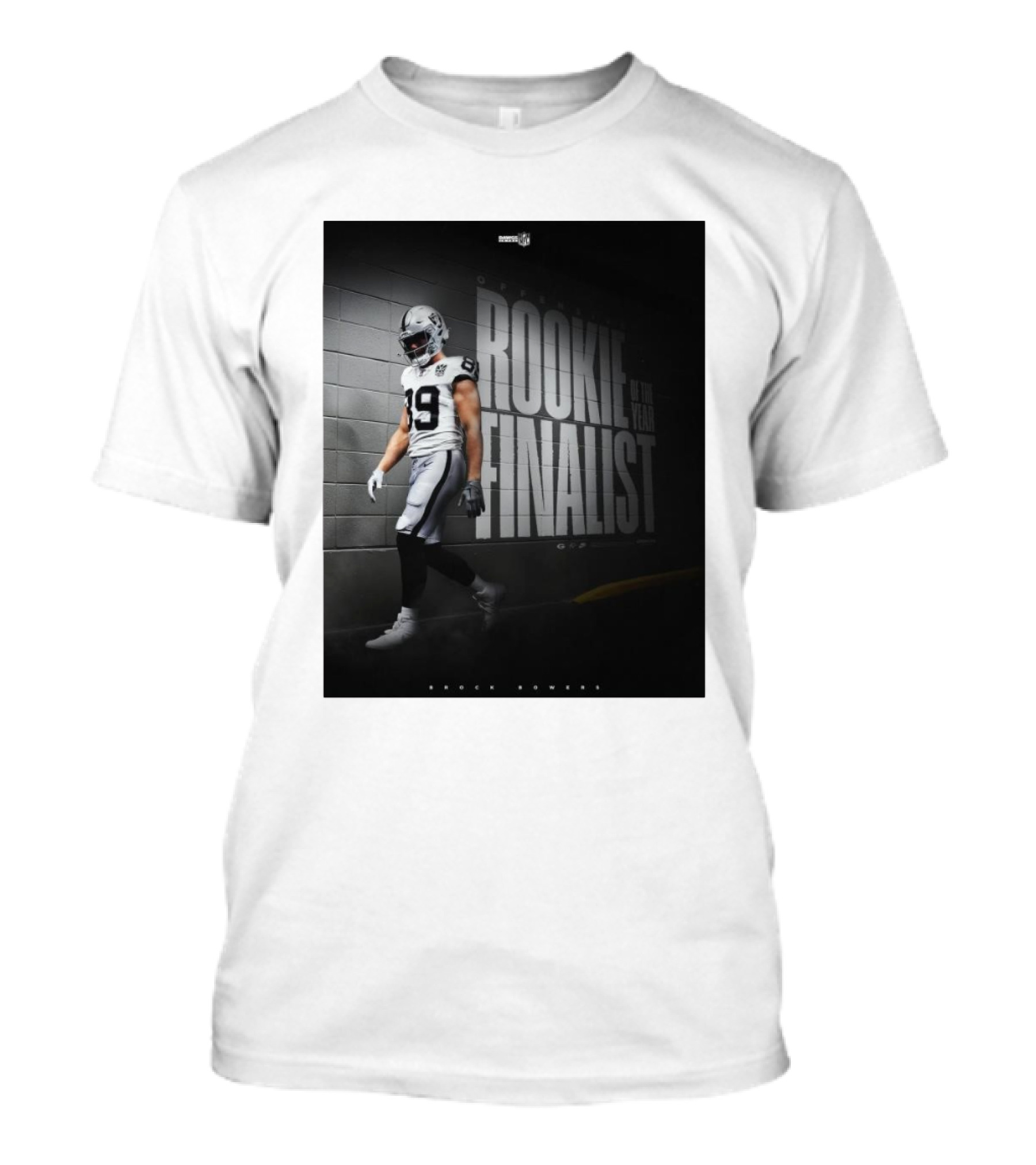Brock Bowers Las Vegas Raiders Rookie Of The Year Finalist T-Shirt