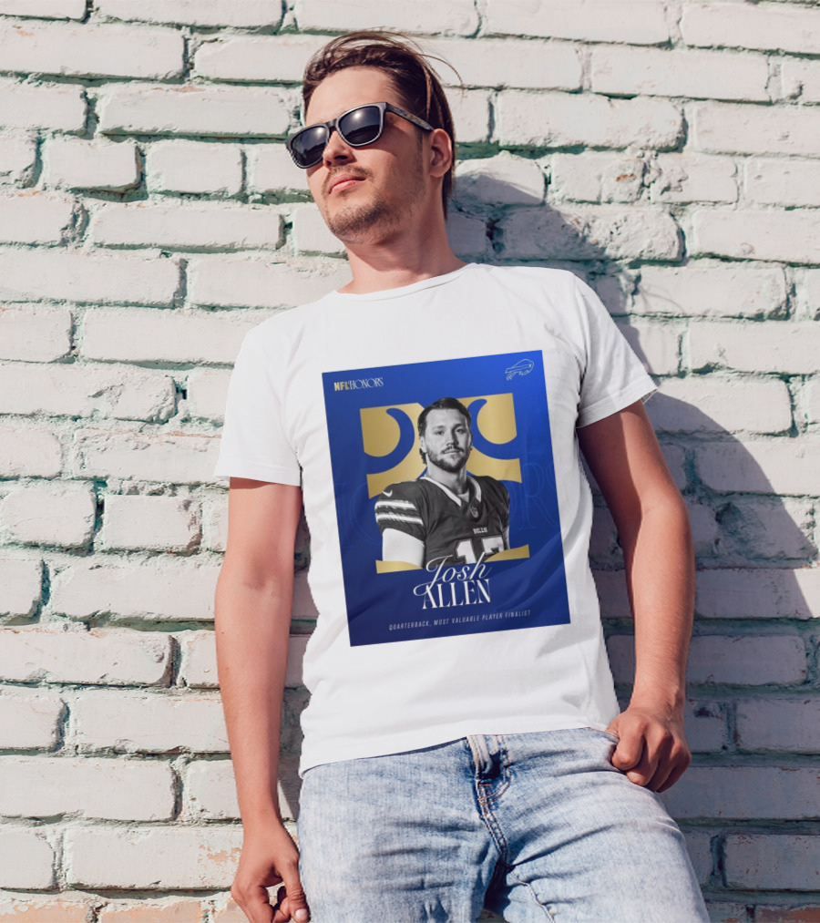 Buffalo Bills Josh Allen NFL Honors Quarterback Most Valuable Player Finalist T-Shirt